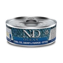 Farmina N&D Ocean Kitten Thunfisch, Kabeljau, Garnelen und Kürbis 70 Gr-2