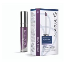 Incarose Più Volume Liquid Matte Plumping Lipstick 06 Extreme Purple-1