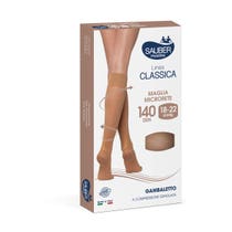 Sauber Kniestrümpfe 140 Denier 18-22 MmHg Micromesh Schwarz Gr. 2-7