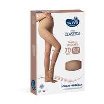 Sauber Classic Umstandsstrumpfhose 70 DEN Neutral Beige Micromesh Strick Größe 3-3