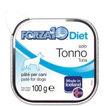 Forza10 Solo Diet Thunfischpastete für erwachsene Hunde, 300-g-Dose-1