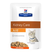 Hill's Prescription Diet K/D Kidney Care Bocconcini Pollo Per Gatti Bustine 12x85g-1