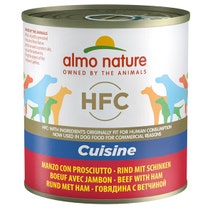 Almo Nature HFC Cuisine Manzo Con Prosciutto Umido Per Cani Adulti 290g-1