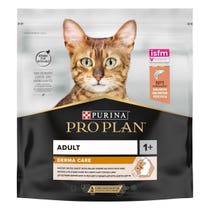 Purina Pro Plan Adult 1+ Derma Care Trockenfutter mit Lachs für ausgewachsene Katzen, Beutel 400 g-2