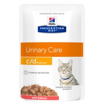 Hill's Prescription Diet C/D Multicare Bocconcini Salmone Per Gatti Pack Da 12 Bustine-1