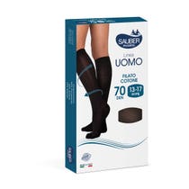Sauber Herren Line Baumwollsocke 70 Den Schwarz Größe L/XL-3