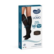 Sauber Herren Line Baumwollsocken 140 Den Blau Größe S/M-4