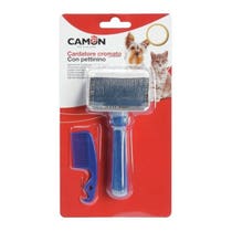 Camon Verchromter Groomer Größe XL mit Kamm für Hunde und Katzen-1