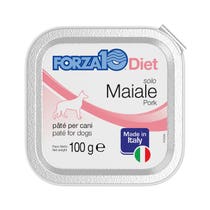 Forza10 Solo Diet Schweinefleischpastete für erwachsene Hunde, 100-g-Dose-1