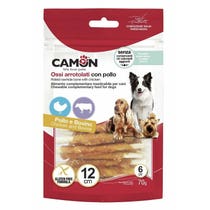 Camon Rollen aus Rindsleder mit Huhn 12 cm 70 g-2