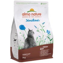 Almo Nature Holistic Sterilisiertes Trockenfutter mit frischem Rindfleisch für ausgewachsene Katzen, 2-kg-Beutel-3