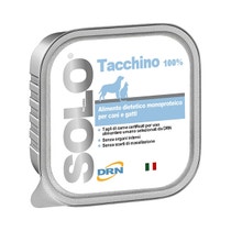 Drn Solo Tacchino Alimento Dietetico Monoproteico Umido Cani/Gatti 100g-2