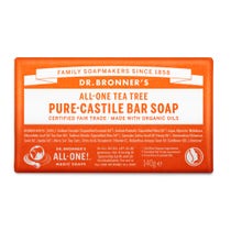 Dr. Bronner's Puro Sapone Solido Bio Tea Tree 140g-1