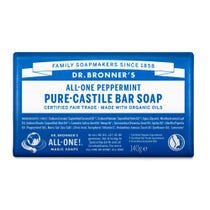 Dr. Bronner's Puro Sapone Solido Bio Menta Piperita 140g-1