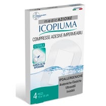 Icopiuma Medizinischer postoperativer komprimierter Verbandsmull 10x15cm 4 Stück