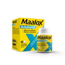 Maalox Reflurapid, Reflux und Sodbrennen, Magensäure, 40 Kautabletten-1