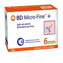 BD Micro-Fine + 0,25mm (31G) x 6mm 100 Pezzi-1