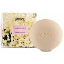 L'Amande Aromatique Duftseife Blütenblätter Holunder / Bernsteinpulver 150g-2