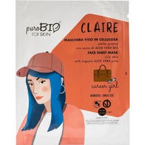 Purobio For Skin Claire Einweg-Gesichtsmaske aus Zellulose Carrer Girl-1