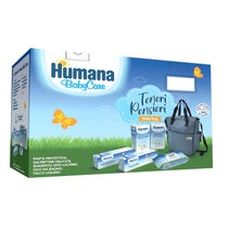 Humana Baby Bag Pasta Protettiva 100ml + 72 Salviette + Shampoo 200ml + Olio Bagno 200ml + Talco Liquido 100ml-2