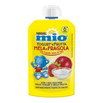 Nestlé Mio Joghurt und Obst Apfel und Erdbeere 100 g-2