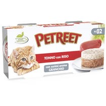 Petreet Thunfischreis mit Surimi-Krabbengeschmack, Nassfutter für ausgewachsene Katzen, 2 x 170 g-3