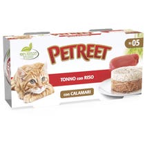 Petreet Thunfischreis mit Calamari Nassfutter für ausgewachsene Katzen 2 x 170 g-4