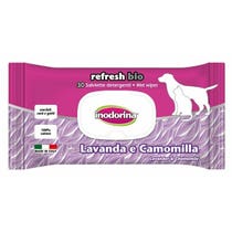 Inodorina Refresh Bio-Reinigungstücher mit Lavendel und Kamille für Hunde/Katzen, 30 Tücher-2