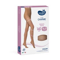 Sauber Classic Line 140 DEN Strumpfhose glatt Jersey Farbe Camel Gr. III-4