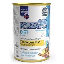 Forza10 Diet Thunfisch- und Reis-Nassfutter für ausgewachsene Hunde, 400-g-Glas-1