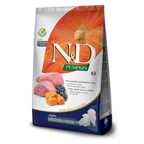 Farmina N&D Pumpkin Lamb And Pumpkin Dogs Welpen Mittlerer und Großer Sack 12kg-1