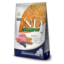 Farmina N&D Ancestral Grain Lamb and Blueberry Dogs Welpen Medium und Large Sack 2,5kg-2