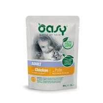 Oasy Chunks in Sauce für ausgewachsene Katzen mit Huhn 85g-1