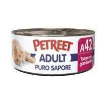 Petreet Adult Pure Flavour Thunfisch mit Garnelen für Katzen 70 g Dose-3