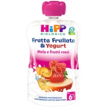 Hipp Bio Frutta Frullata Yogurt Mela Frutti Rossi 90g-2