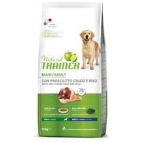 Natural Trainer Kroketten Rohschinken / Reis für ausgewachsene Hunde Großer Beutel 12kg-3