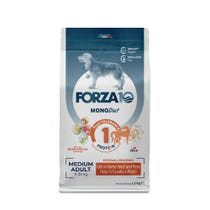 Forza10 Mittelgroße Diät-Pferdekroketten mit Erbsen für mittelgroße erwachsene Hunde, 12-kg-Beutel-1