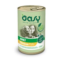 Oasy Wet Dog Lifestage Patè Huhn Nassfutter für ausgewachsene Hunde, 400 g Dose-1