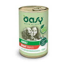 Oasy Wet Dog Lifestage Patè Rindfleisch Nassfutter für ausgewachsene Hunde, 400 g Dose-1