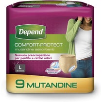 Depend Comfort-Protect Mutandine Assorbenti Donna Taglia L 9 Pezzi-1