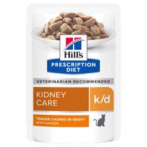 Hill's Prescription Diet K/D Kidney Care Chunks Huhn für Katzen Sachet 85g-2