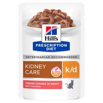 Hill's Prescription Diet K/D Kidney Care Lachsbrocken für Katzen Sachet 85g-3