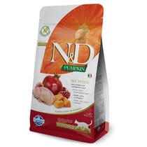 Farmina N&D Pumpkin, kastrierte Wachteln und Kürbisse, sterilisiert, ausgewachsene Katzen, Beutel, 300 g-3