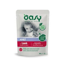 Oasy Bites in Sauce für ausgewachsene Katzen mit Lamm 85g-1