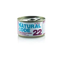 Natural Code 22 Tonno e Fegato di Manzo Gatti Adulti Lattina 85g-1