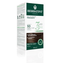 Herbatint Tintura Per Capelli Gel Permanente 5D Castano Chiaro Dorato 300ml 3 Dosi-4