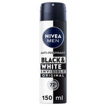 Nivea Men Deodorant Invisible Black & White Spray 150ml-1