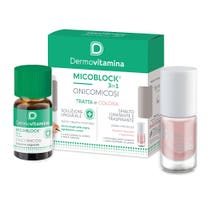Dermovitamina Micoblock Nagellösung 7 ml + atmungsaktiver feuchtigkeitsspendender Nagellack 5 ml-5