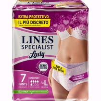 Lines Specialist Lady Pants Discreet Mutandina Incontinenza Taglia L 7 Pezzi-1