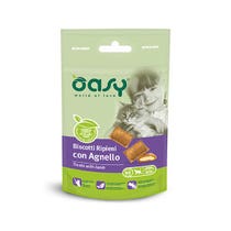 Oasy Snack für Katzen, gefüllte Kekse mit Lamm, 60 g-1